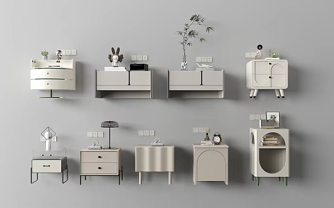 Bedside table 3d model