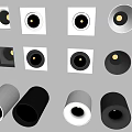 Modern Downlight Spotlight Recessed Spotlight Open Downlight Adjustable Spotlight 3d model