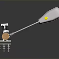 Modern Outdoor Street Light Design With White Pole And Lamp Head