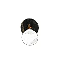 Elegant Round Modern Marble Coffee Tables with White and Black Tops