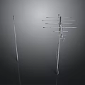Household Metal TV Antenna With Two Different Designs For Better Signal Reception