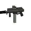 automatic submachine gun 3d model