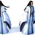 Ancient costume characters Ancient characters game 3d model