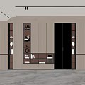 Modern Wine Cabinet 3d model