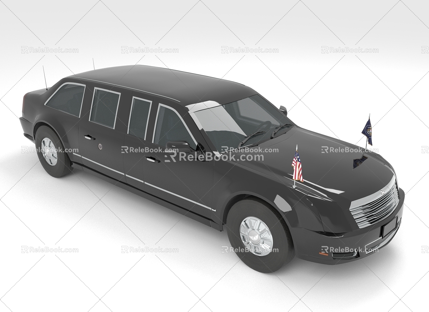 Luxury Lent Car Presidential Car 3d model