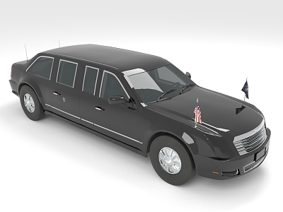 Luxury Lent Car Presidential Car 3d model