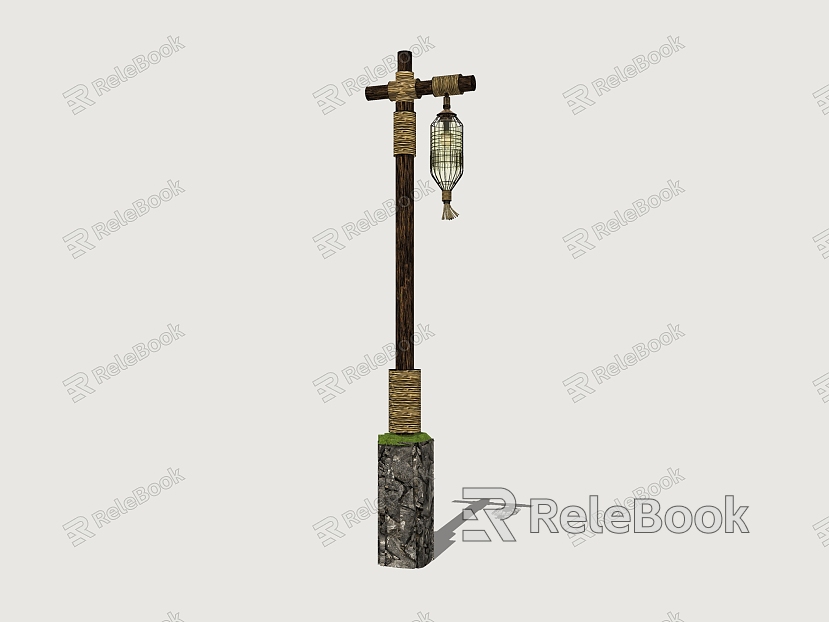 High pole lamp rural street lamp landscape lamp model