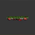 Commercial Christmas Wreath Decorative Equipment Featuring Red Bow Pine Cones And Colorful Ornaments