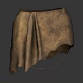 Simple Design Textured Brown Fabric Covered Stool For Daily Life Use