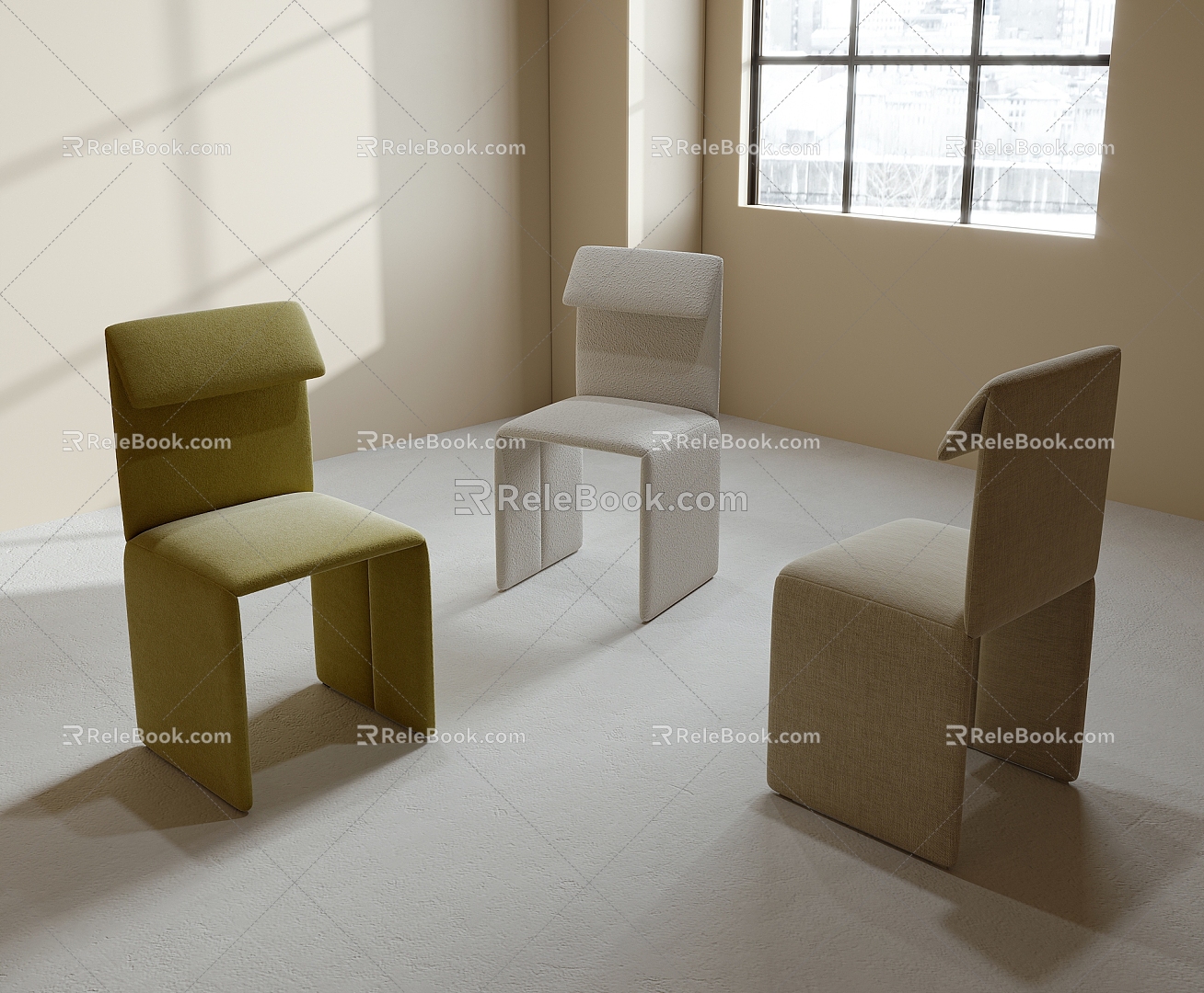 Single Chair Dining Chair Leisure Chair model