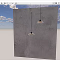 Modern Pendant Lights With Wavy Glass Shade And Metal Base Creating Warm Illumination