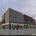 Modern Industrial Factory Building With Glass Curtain Walls And Steel Structure Exterior Design