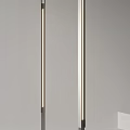 Modern Slim Design Floor Lamp With LED Lighting Metal Frame And Round Base