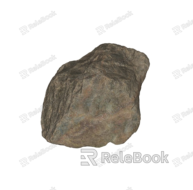 Modern Realistic Scanning Stone Rock Granite Natural Landscape model