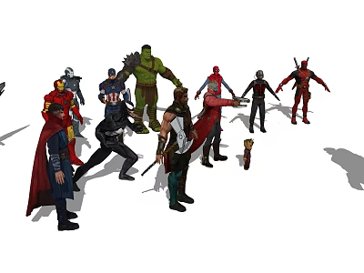 Modern Movie Character Hero Marvel Hero Marvel Thanos 3d model