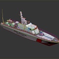 Modern Yacht Ship Private Ship 3d model