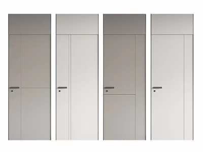Modern Hinged Doors With Sleek Design And Various Style Options For Interior Use 3d model