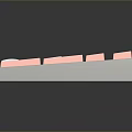 Colorful Backlit Mechanical Keyboard With Pastel Pink And White Keycaps And Modern Design