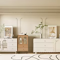 Cream Wind Locker 3d model