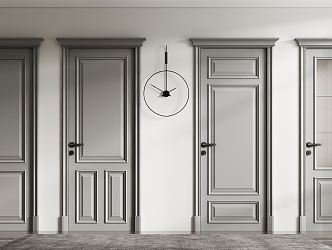 American swing door 3d model