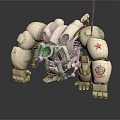 Modern Robot Mech Warrior Machine Battlearm Mechanical Battlearm Machine Warrior 3d model