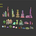 Other 3D Architectural Models Showcasing Various Building Styles And Detailed Structures
