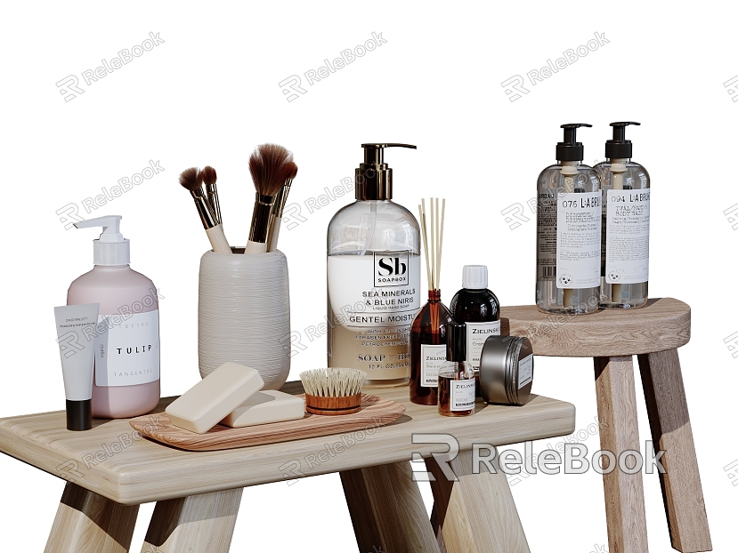 Bathroom ornaments toiletries cosmetics combination bathroom products toiletries model