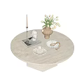 French Nordic coffee table combination 3d model