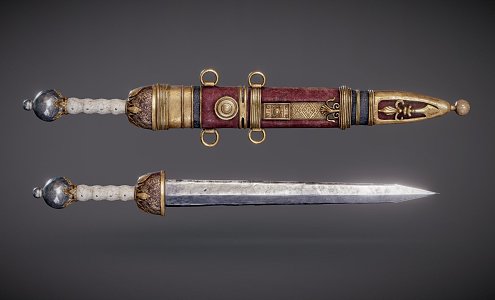 Officer's Dagger 3d model