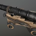 Retro Cannon 3d model