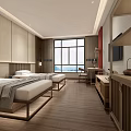 New Chinese Guest Room 3d model
