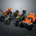 Motorcycle Two-wheeled Motorcycle Cross-country Motorcycle Road Race Motorcycle Motor Vehicle Transport 3d model