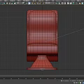 Modern White Single Chair With Curved Backrest And Sleek Base Design