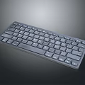 Wireless Ultra Slim Bluetooth Keyboard with Compact Design for Electronic Devices 3d model