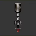 Vintage Steam Train Model with Silver Body Red Wheels and Chimney