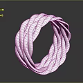 Elegant Silver Braided Ring With Intricate Metallic Design For Fashionable Accessories