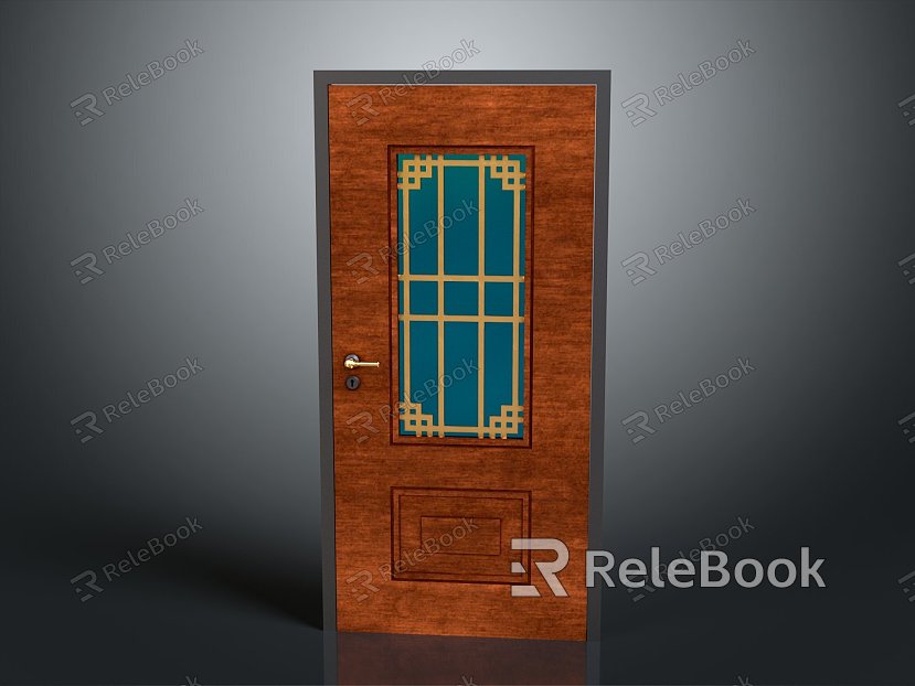 Door Wooden Door Bedroom Door Home Door Furniture Furniture Realistic model