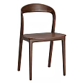 Modern Minimalist Solid Walnut Wood Dining Chair For Home Dining Room And Kitchen Daily Use