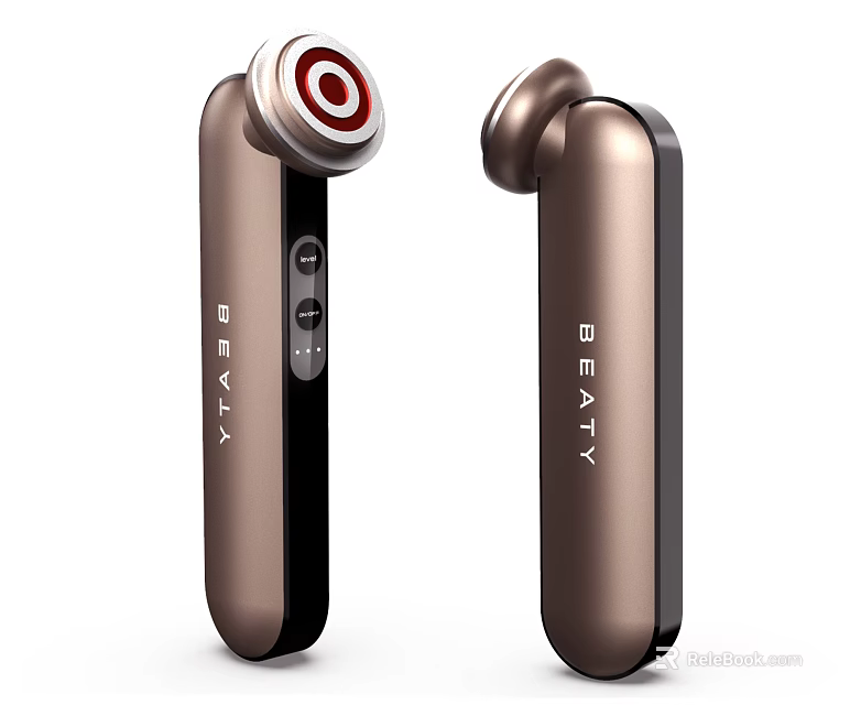 Handheld Medical Beauty Device Featuring Brown Black Design Control Buttons And Indicator Lights 3d model 