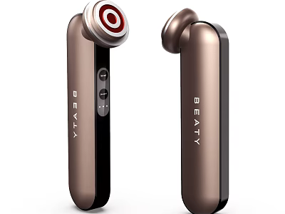 Handheld Medical Beauty Device Featuring Brown Black Design Control Buttons And Indicator Lights 3d model