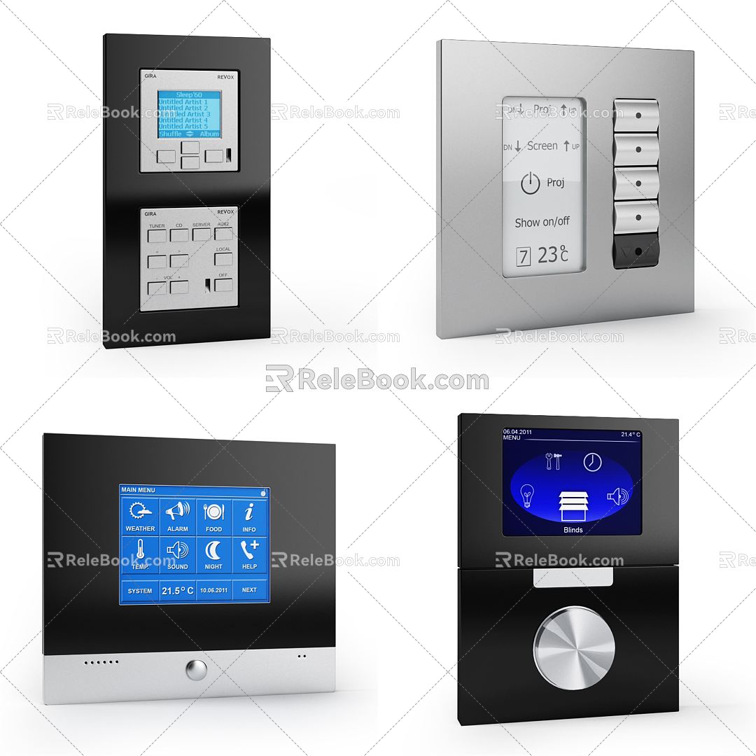 Modern doorbell doors and windows security monitoring doorbell model