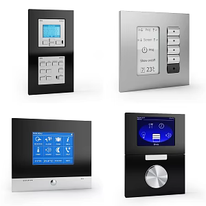 Modern doorbell doors and windows security monitoring doorbell 3d model