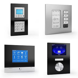 Modern doorbell doors and windows security monitoring doorbell 3d model