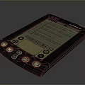 Black NOVA Handheld Electronic Notebook With Table Screen Interface And Buttons