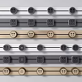 Modern socket rail socket 3d model
