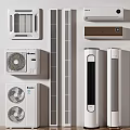 modern air conditioning column type air conditioning outlet 3d model