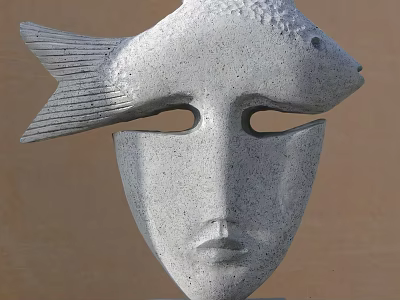 Modern art installation art ornaments 3d model