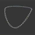 Gold Chain Link Jewelry Necklace Featuring Shiny Reflective Surface And Elegant Design