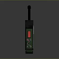 Weapon Control Device With Futuristic Handheld Antenna Digital Screen And Tactical Buttons