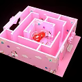 Romantic 520 Display With Heart Shaped Red Lips Perfume LOVE Letters And Roses